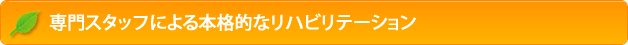 専門スタッフによる本格的なリハビリテーション